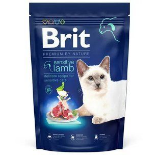Сухий корм для котів Brit Premium by Nature Cat Sensitive 1,5 кг - ягня 171873 фото