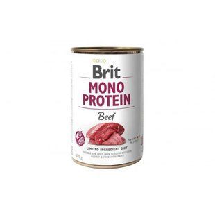 Корм вологий Brit Mono Protein Beef для собак з яловичиною 400 г 100831/100057/9766/6 фото