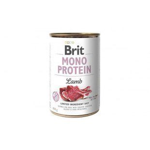 Корм вологий Brit Mono Protein Lamb для собак з ягнятиною 400 г 100834/100058/9773/6 фото