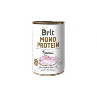 Корм вологий Brit Mono Protein Rabbit для собак з кроликом 400 г 100835/100061/9797/6 фото