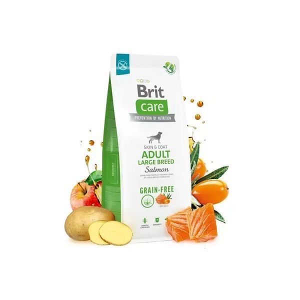 Сухий корм Brit Care Dog Grain-free Adult Large Breed для дорослих собак великих порід беззерновий з лососем 12 кг 172203 фото