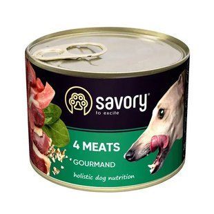 Вологий корм для собак Savory Adult 200 г - м'ясне асорті 30402 фото