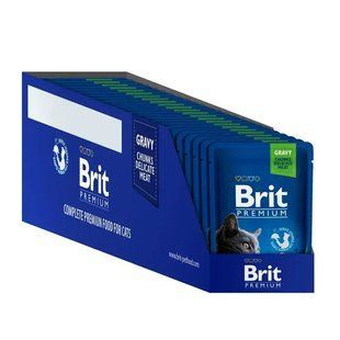 Корм вологий Brit Premium Cat Sterilised Chicken Slices pouch для стерилізованих котів з куркою 24 шт * 100 г 100275 /506033/24 фото