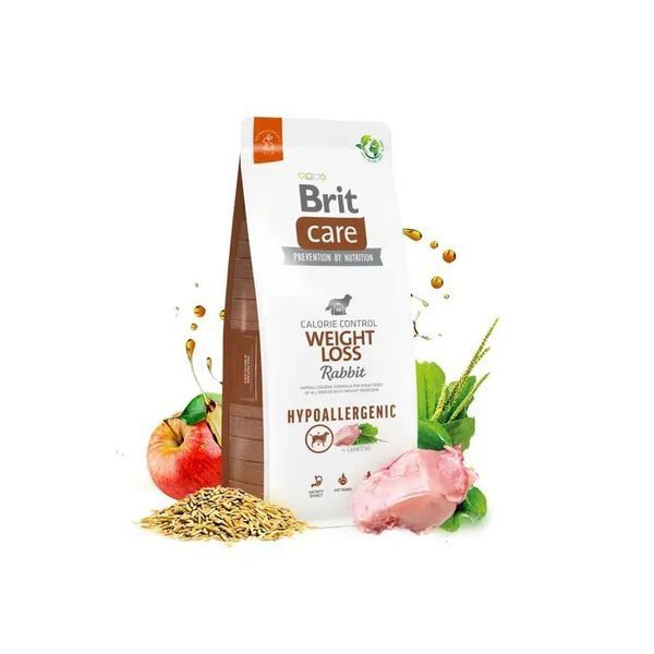 Корм сухий Brit Care Dog Hypoallergenic Weight Loss для собак із зайвою вагою гіпоалергенний з кроликом 1 кг 172224 фото