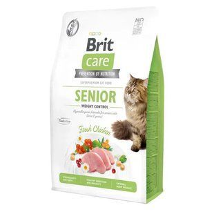 Сухий корм для котів Brit Care Cat GF Senior Weight Control 400 г - курка 171315/0952 фото
