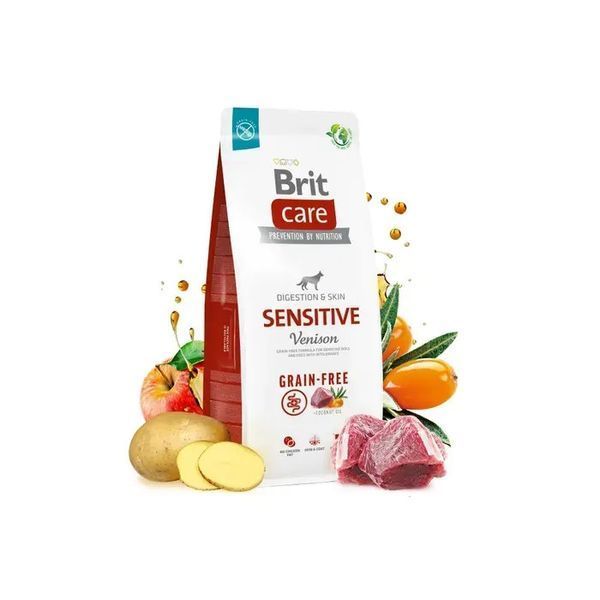 Cухий корм Brit Care Grain-free Sensitive для собак з чутливим травленням з олениною 12 кг 172209 фото
