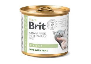 Вологий корм для котів Brit VetDiets Diabetes 200 г - ягня та горох 100710/6 фото
