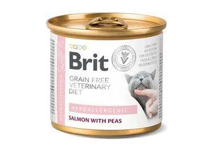 Вологий корм для котів Brit VetDiets Hypoallergenic 200 г - лосось та горох 100709/6 фото