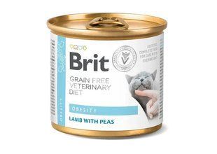 Вологий корм для котів Brit VetDiets Obesity 200 г - ягня та горох 100711/6 фото