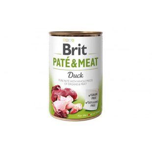 Вологий корм Brit Care Pate and Meat для дорослих собак з качкою 400 г 100860/100075/0304/6 фото