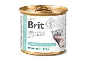 Вологий корм для котів Brit GF Veterinary Diet Struvite 200 г - індичка та горох 100713/9863/6 фото