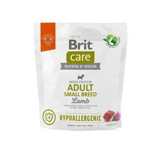 Корм сухий Brit Care Dog Hypoallergenic Adult Small Breed для дорослих собак малих порід гіпоалергенний з ягням 1 кг 172651 фото