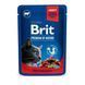 Корм вологий Brit Premium Cat Beef Stew and Peas pouch для котів з тушеною яловичиною та горошком 100 г 100270 /505982/24 фото 1