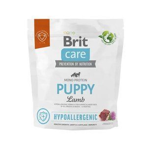 Корм сухий Brit Care Dog Hypoallergenic Puppy для цуценят гіпоалергенний з ягням 1 кг 172212 фото