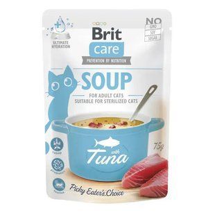 Вологий корм для котів Brit Care Soup pouch 75 г - тунець 101058/15 фото